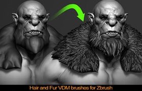 Artstation - Hair and Fur VDM Brushes - zbrush筆刷