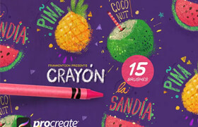 Frankentoon - Crayon Brush Pack for Procreate - 筆刷