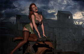 Nation Rodera 3dstudios - Army infantry US pin-up - 3D print model