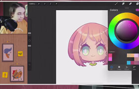 Skillshare - Draw a Cute Cartoon Chibi Character Portrait  Procreate