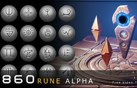 Artstation - 860 Rune Alpha (2 version) Javad Rajabzade - 材質貼圖
