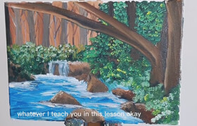 Udemy - Learn How To Paint Jungle Waterfall In Oil Painting
