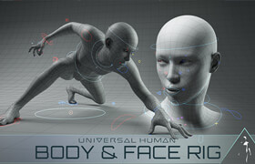 ?Universal Human - Body & Face Rig by Chris Jones - 3dmodel