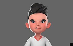 CGtrader - Little Arafat rigged Character 3D model - 小男孩瑪雅模型