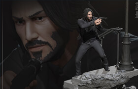 Etsy - Nomnom Figures - 約翰·威克 3d 打印模型