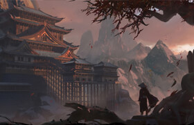 【正版】【大師】Blender+C4D《云山亂》古風場景概念設計全流程