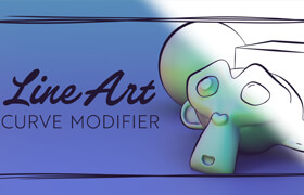 Line Art Curve Modifier - Blender 線條效果插件