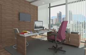 Udemy - Revit Arch.  Modeling & Rendering Interior office project