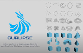3d-kstudio Curlipse - 3ds Max 形狀物體創建插件