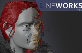 Lineworks - Blender角色表面繪制線型插件