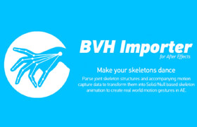 BVH Importer v1.6 WinMac - After Effects 關節動畫插件
