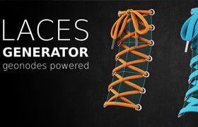 Laces Generator - Blender 制作鞋帶插件