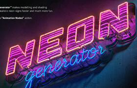 Neon Generator - Blender 霓虹燈自動化創(chuàng)建插件