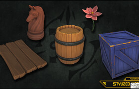Artstation - (AIG) Alchemic Iron Games - Stylized Wood - 材質(zhì)