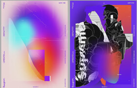 Skillshare - Baugasm? Series #10 - Design 3 Different Abstract Posters in Adobe Photoshop and Illustrator