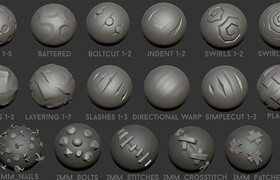 Artstation - Jan Wyss - Stylized Brushset + alphas - zb筆刷