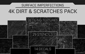 Artstation - Surface Imperfections Dirt And Scratches Pack - 材質(zhì)