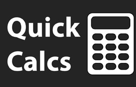 Quick Calcs - Blender計算器組件