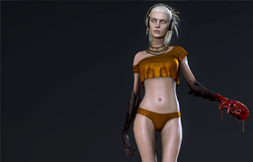 3dmotive - 惡魔女孩第四季，細化角色模型和UVW編輯。    
