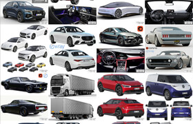 37輛3dsky網(wǎng)站的車輛模型合集