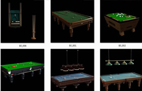 Avshare - Billiards - 3D Models（臺(tái)球相關(guān)模型）
