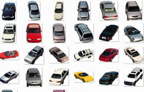 Dosch VizImages 鳥瞰車輛交通工具素材