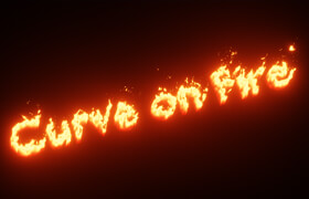 Curve Fire - Blender 中曲線創造程序火的插件