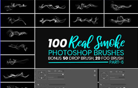 Masterbundles - 100 Real Smoke Photoshop Brushes - ps筆刷