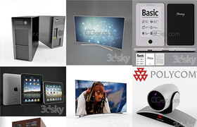 37套3dsky網站的免費電器模型合集