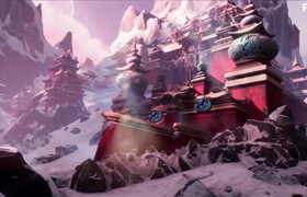 【正版】UE4《亞洲風格宮殿》場景制作流程【英音中字】