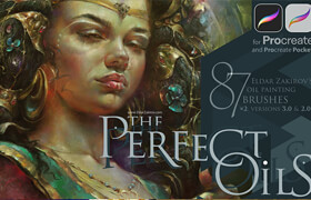 The Perfect Oils Eldar Zakirov - 87 Brushes for Procreate - 筆刷