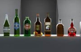 3D模型-瓶子酒精飲料