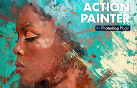 Action Painter - Photoshop 油畫效果插件