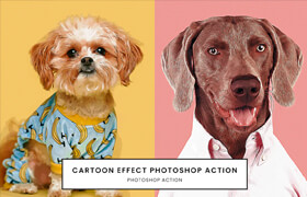 Cartoon Effect Action Photoshop Plugin - Ps卡通效果動作包