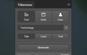 Titlemizer Photoshop Plugin - Ps隨機(jī)文本生成工具
