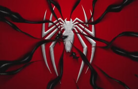 Skillshare - Spider Man 2 Logo Reveal inspired by Sony PlayStation 5 Video Game using Adobe After Effects
