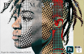 Real Bitmap Halftone FX - Photoshop 半色調效果插件