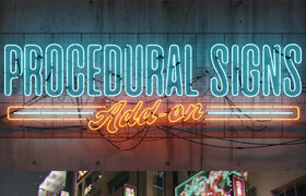 Procedural Signs - Blender店牌標志設計工具包