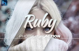 Titanium Ruby Coloring Photoshop Action - ps動作