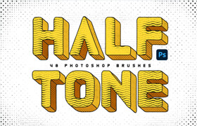 Halftone Photoshop Brushes - 筆刷