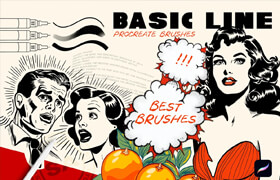 Procreate Brushes Basic Line - 筆刷