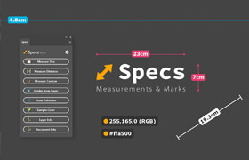 Specs - 定制尺寸和標(biāo)記的Photoshop插件