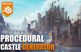 Procedural Medieval Castle Generator - blender