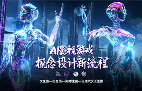 【正版】【大師】AI影視游戲概念設計新流程