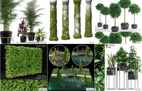 20個植物盆栽模型合集