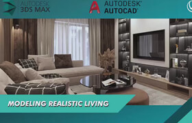 Skillshare - How to model render a photorealistic living in 3ds max Vray for interior designers