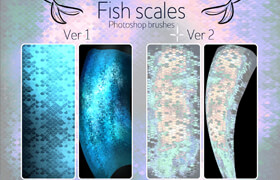 Filgo - Fish scales Brushes PS - 筆刷