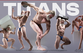 Cubebrush - Mels Mneyan - Titan Male Art Poses [450 Reference Pictures] - 參考照片