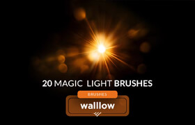 Bokeh light flares Photoshop digital brushes - ps筆刷