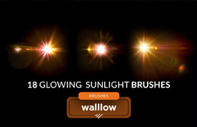 Realistic sunlight photoshop digital brushes - ps筆刷